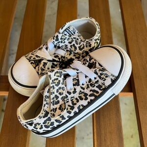 Converse Leopard Print Low-Top Sneakers